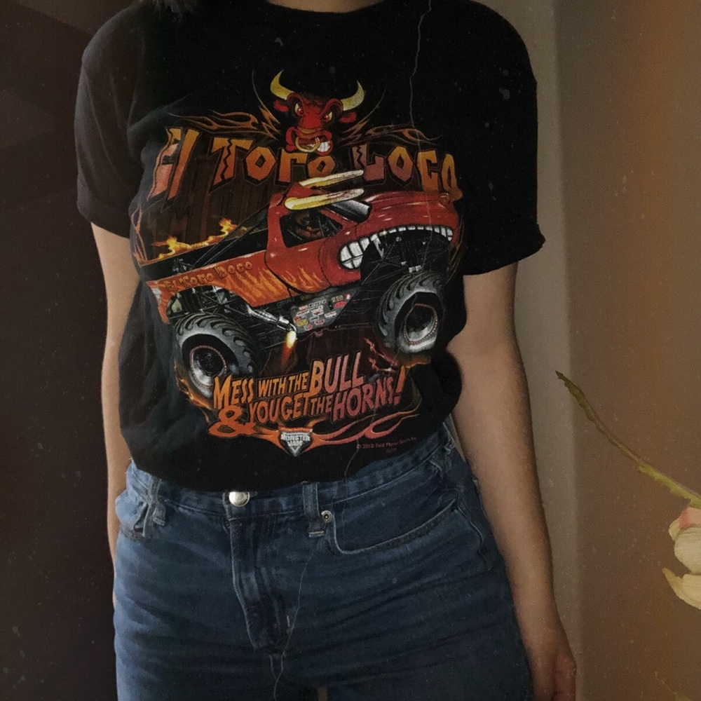 Monster jam graphic tee shirt